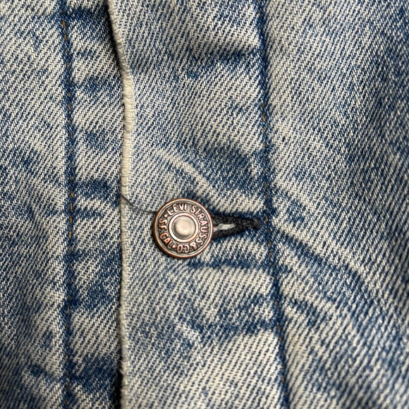 SOLD Levi's VTG Blanket Lined Trucker Jacket Small - Picture 3 of 4